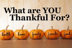 What are you thankful for?